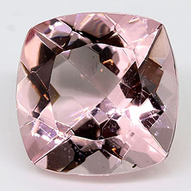 2.87 ct Soft Pink Cushion Cut Natural Morganite