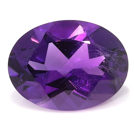 4.00 ct Oval Amethyst : Purple