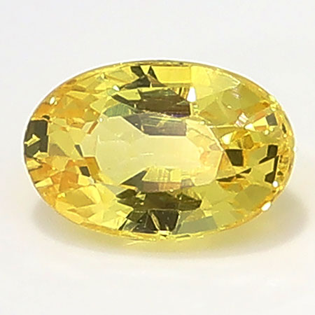 0.60 ct Oval Yellow Sapphire : Lemon Yellow