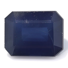 3.06 ct Deep Blue Emerald Cut Natural Blue Sapphire