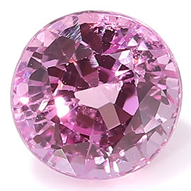 0.66 ct Round Pink Sapphire : Fine Pink