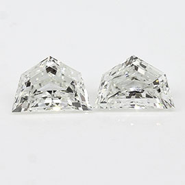 0.50 cttw Pair of Cadillac Natural Diamonds : H / VS1