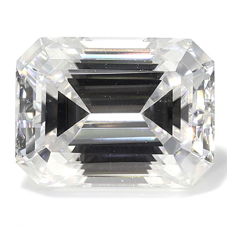 1.65 ct Emerald Cut Moissanite : White