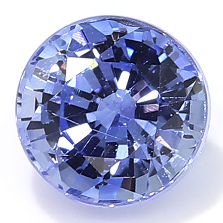 0.67 ct Round Blue Sapphire : Cornflower Blue