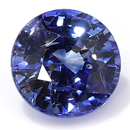 0.69 ct Round Blue Sapphire : Royal Blue