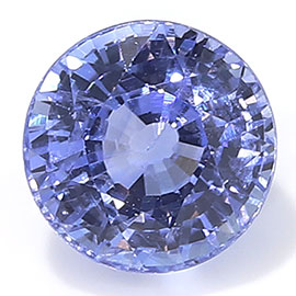 0.76 ct Round Blue Sapphire : Blue