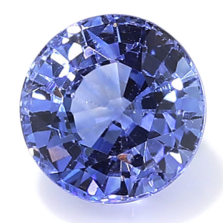 0.66 ct Fine Blue Round Natural Blue Sapphire