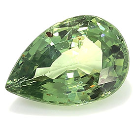 0.83 ct Pear Shape Green Sapphire : Fine Green