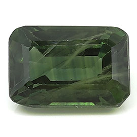 0.86 ct Green  Emerald Cut Natural Green Sapphire