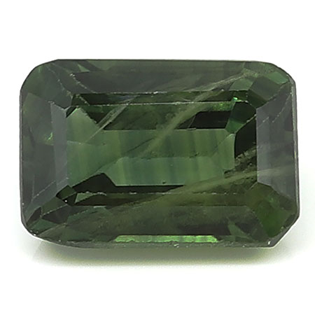 0.86 ct Green  Emerald Cut Natural Green Sapphire