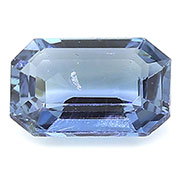 0.57 ct Blue Emerald Cut Blue Sapphire