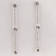 18K White Gold 0.30cttw Diamond Earrings