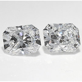 1.11 cttw Pair of Radiant Diamonds : D / VVS1
