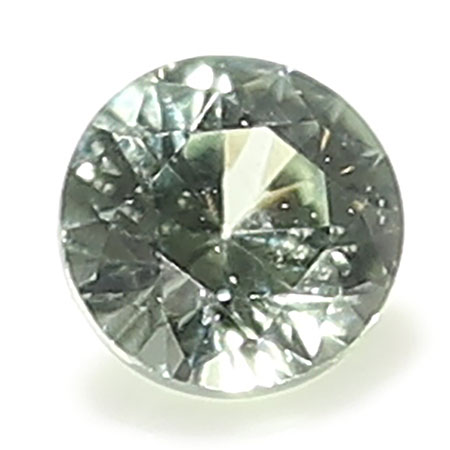 0.06 ct Light Green Round Natural Green Sapphire
