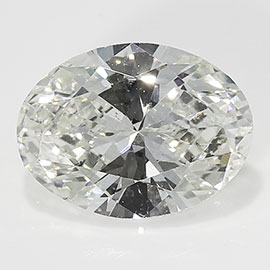 0.93 ct Oval Natural Diamond : K / SI1