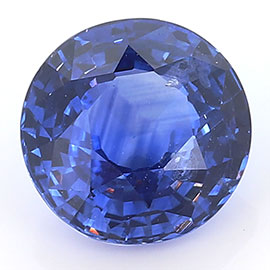 2.45 ct Round Blue Sapphire : Fine Royal Blue