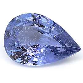 0.70 ct Pear Shape Blue Sapphire : Cornflower Blue