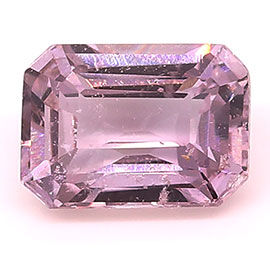 1.35 ct Emerald Cut Pink Sapphire : Rich Pink