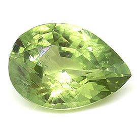 0.83 ct Pear Shape Green Sapphire : Fine Green