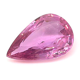 0.56 ct Pear Shape Pink Sapphire : Rich Pink