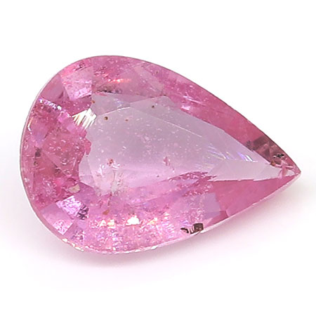 0.63 ct Pear Shape Pink Sapphire : Rich Pink