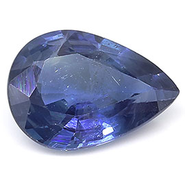 0.78 ct Pear Shape Blue Sapphire : Fine Blue