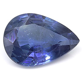 0.78 ct Fine Blue Pear Shape Natural Blue Sapphire