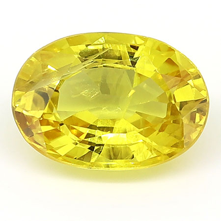 0.91 ct Yellow  Oval Natural Yellow Sapphire