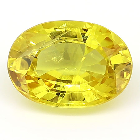 0.91 ct Oval Yellow Sapphire : Yellow