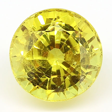 1.44 ct Lemon Yellow Round Natural Yellow Sapphire