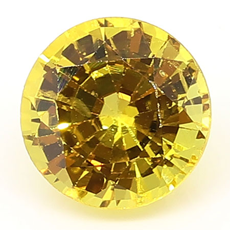 1.06 ct Round Yellow Sapphire : Yellow