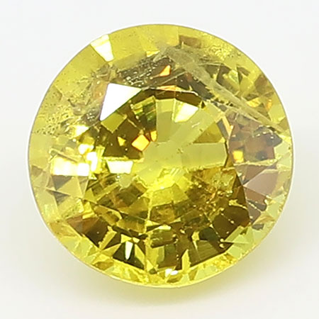 1.06 ct Round Yellow Sapphire : Yellow