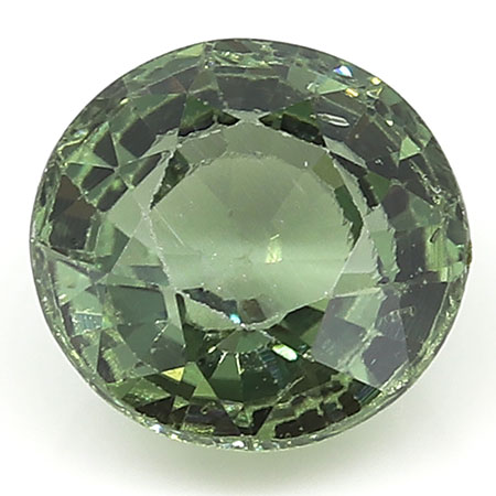 1.07 ct Round Green Sapphire : Green