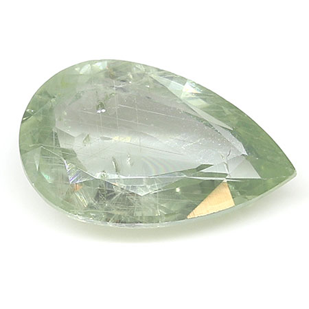 0.92 ct Pear Shape Green Sapphire : Light Green