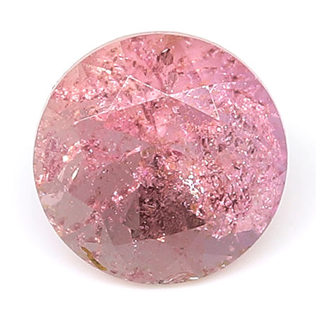 0.64 ct Round Pink Sapphire : Rich Pink