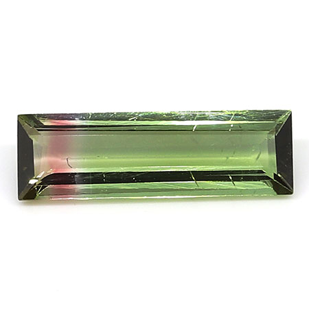 0.60 ct Baguette Tourmaline : Watermelon