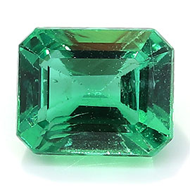 0.64 ct Emerald Cut Emerald : Rich Green