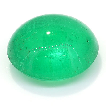 2.28 ct Rich Green Cabochon Natural Emerald