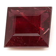 3.35 ct Red Princess Cut Ruby