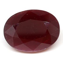 5.87 ct Deep Red Oval Natural Ruby