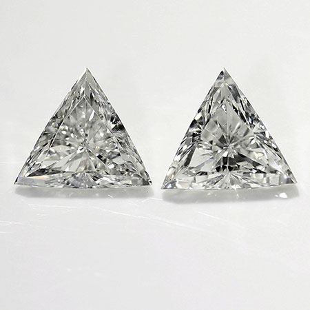 0.84 cttw Pair of Trillion Diamonds : G / VS2