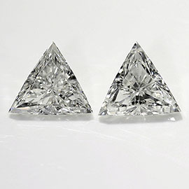 0.84 cttw Pair of Trillion Natural Diamonds : G / VS2