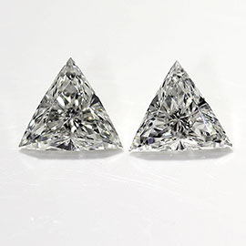 0.66 cttw Pair of Trillion Diamonds : G / VS2