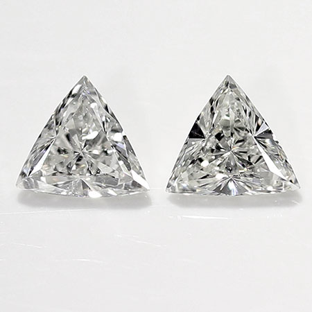 0.22 cttw Pair of Trillion Diamonds : H / VS1