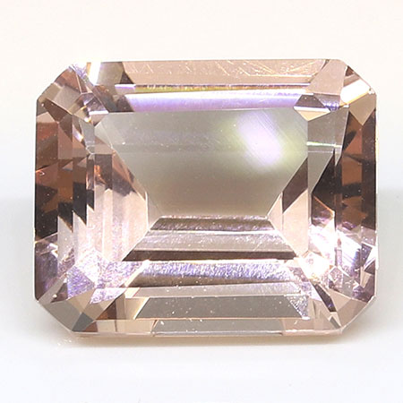 4.27 ct Emerald Cut Morganite : Light Pink