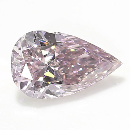 0.19 ct Pear Shape Diamond : Fancy Purple-Pink / SI1