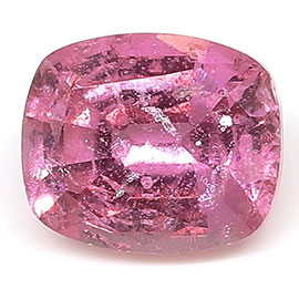 0.80 ct Cushion Cut Pink Sapphire : Intense Pink