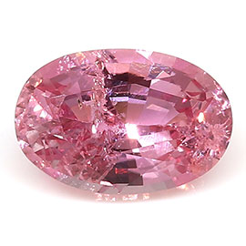 0.62 ct Oval Pink Sapphire : Intense Pink