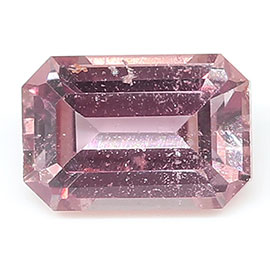 0.80 ct Emerald Cut Pink Sapphire : Rich Pink
