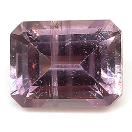 0.61 ct Emerald Cut Pink Sapphire : Violet Pink